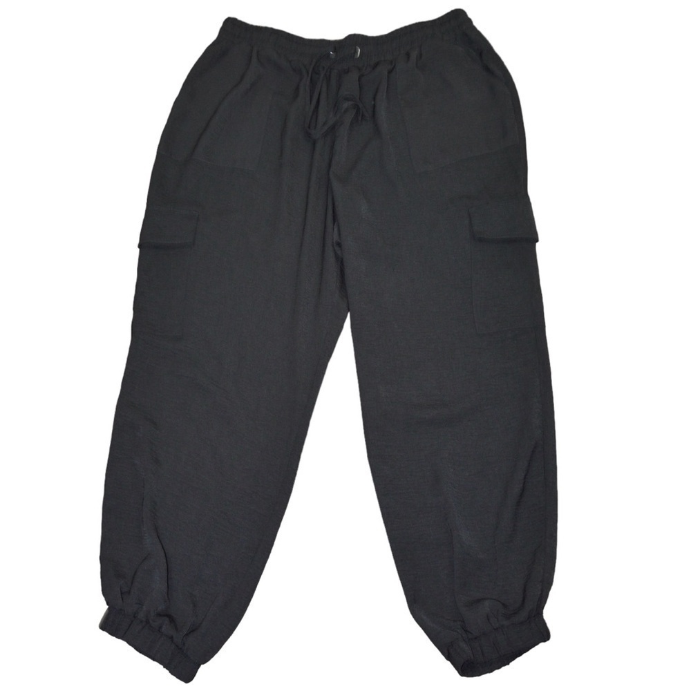 Maurices High Rise Cargo Black Joggers,‎ Size XXL